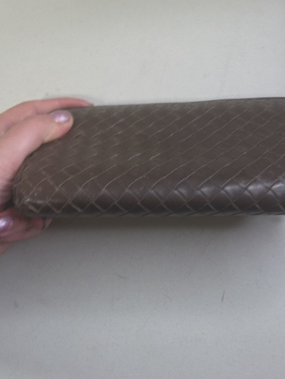 Bottega Veneta Woven Leather Zip Wallet - Brown - Picture 6 of 8